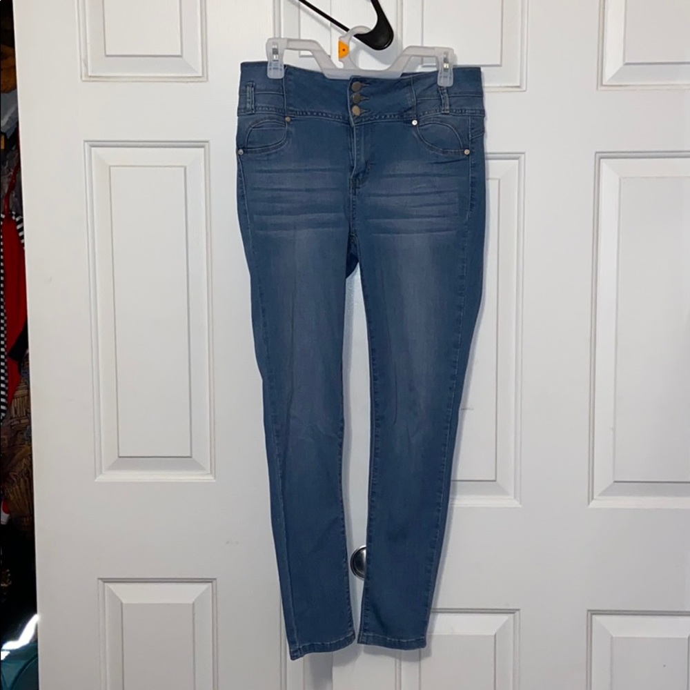 Fashion Nova Bubble Butt Blue Jeans